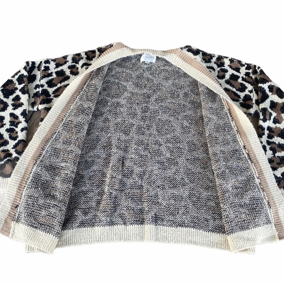 Anthropologie Line and Dot Luella Leopard Cardigan - Picture 5 of 9